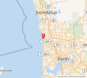 Map of North Beach, Western Australia