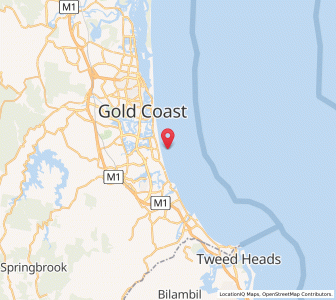 Map of North Burleigh, Queensland