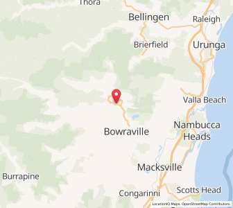 Map of North Creek, New South Wales