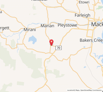 Map of North Eton, Queensland