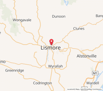 Map of North Lismore, New South Wales