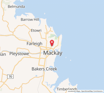 Map of North Mackay, Queensland