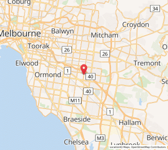 Map of Notting Hill, VictoriaVictoria