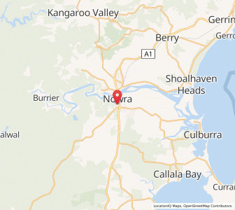 Map of Nowra, New South Wales