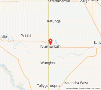 Map of Numurkah, VictoriaVictoria