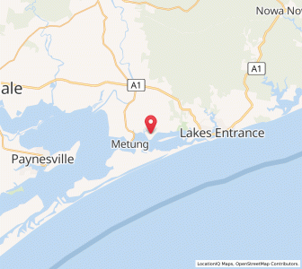 Map of Nungurner, VictoriaVictoria