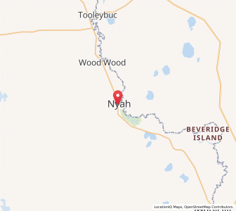 Map of Nyah, VictoriaVictoria