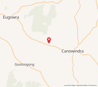 Map of Nyrang Creek, New South Wales