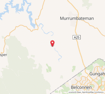 Map of Oakey Creek, New South Wales