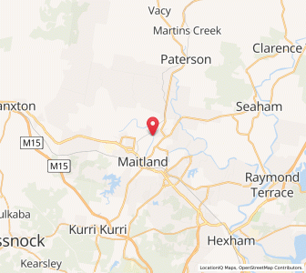 Map of Oakhampton, New South Wales