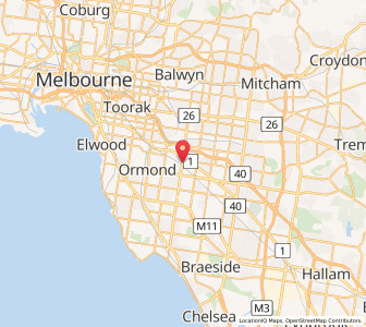 Map of Oakleigh, VictoriaVictoria