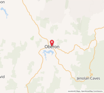 Map of Oberon, New South Wales