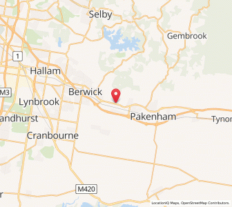 Map of Officer, VictoriaVictoria