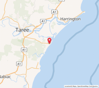 Map of Old Bar, New South Wales