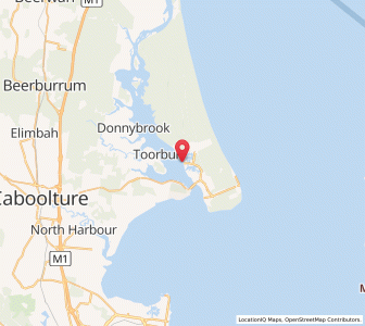 Map of Old Bribie, Queensland