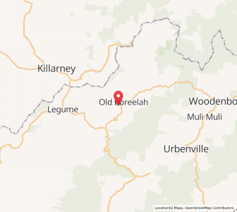 Map of Old Koreelah, New South Wales