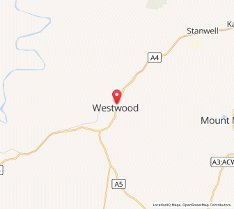Map of Old Westwood, Queensland