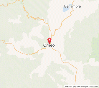 Map of Omeo, VictoriaVictoria