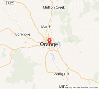Map of Orange, New South Wales