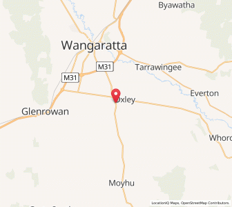 Map of Oxley, VictoriaVictoria