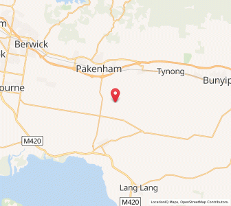 Map of Pakenham South, VictoriaVictoria