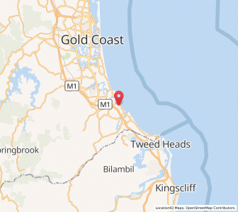 Map of Palm Beach, Queensland