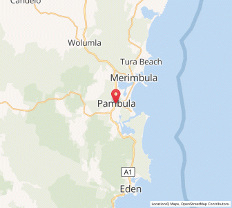 Map of Pambula, New South Wales