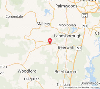 Map of Peachester, Queensland