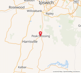 Map of Peak Crossing, Queensland