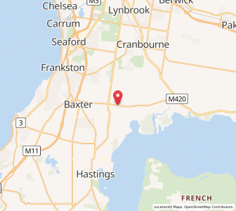 Map of Pearcedale, VictoriaVictoria