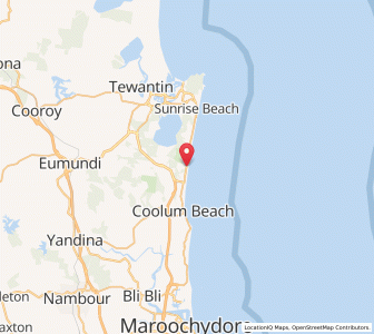 Map of Peregian Beach, Queensland