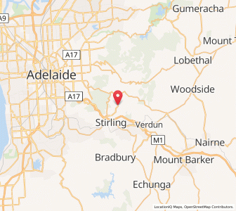 Map of Piccadilly, South Australia