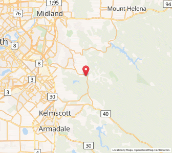 Map of Pickering Brook, Western Australia