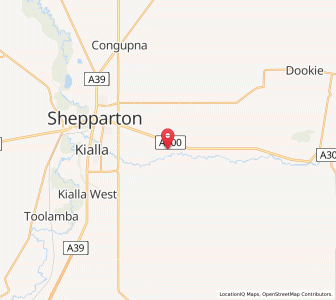 Map of Pine Lodge, VictoriaVictoria