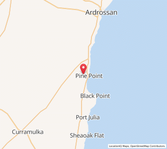Map of Pine Point, South Australia