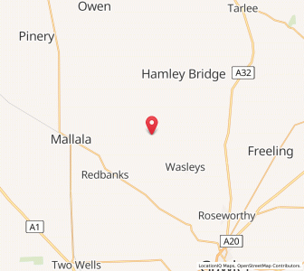 Map of Pinkertons Plains, South Australia