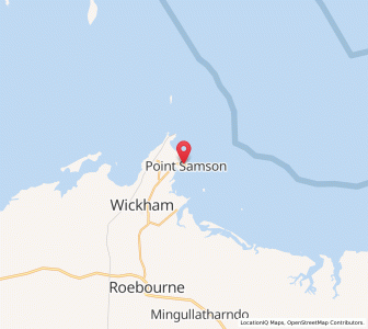 Map of Point Samson, Western Australia