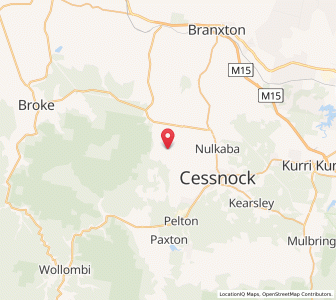 Map of Pokolbin, New South Wales