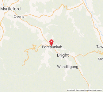 Map of Porepunkah, VictoriaVictoria