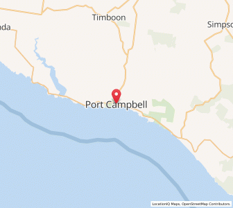 Map of Port Campbell, VictoriaVictoria
