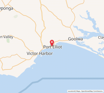 Map of Port Elliot, South Australia