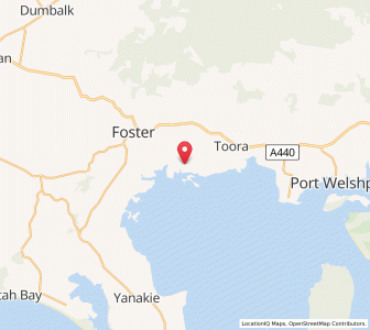 Map of Port Franklin, VictoriaVictoria