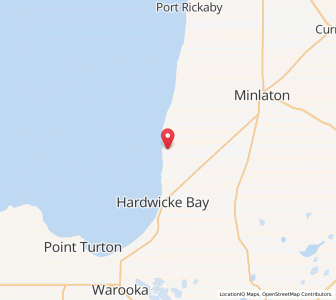 Map of Port Minlacowie, South Australia