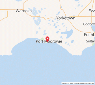 Map of Port Moorowie, South Australia