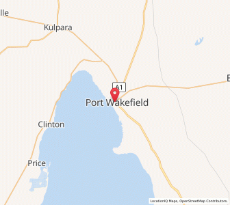 Map of Port Wakefield, South Australia