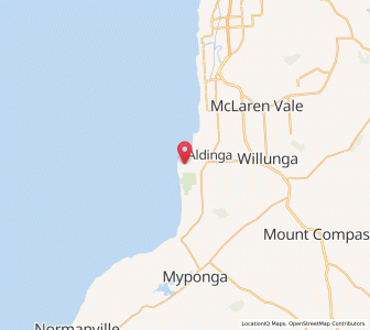 Map of Port Willunga, South Australia