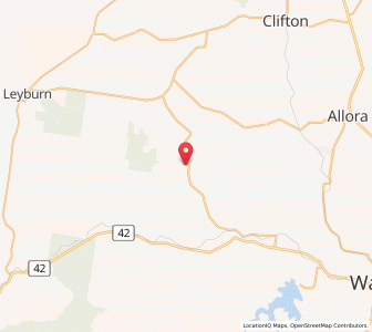 Map of Pratten, Queensland