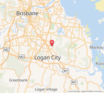 Map of Priestdale Lagoons, Queensland