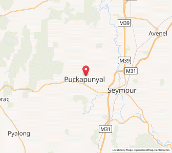 Map of Puckapunyal, VictoriaVictoria