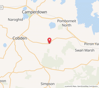 Map of Purrumbete South, VictoriaVictoria